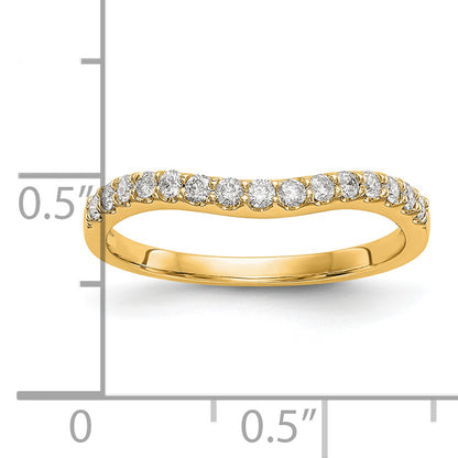 14K Yellow Gold Diamond Wedding Band