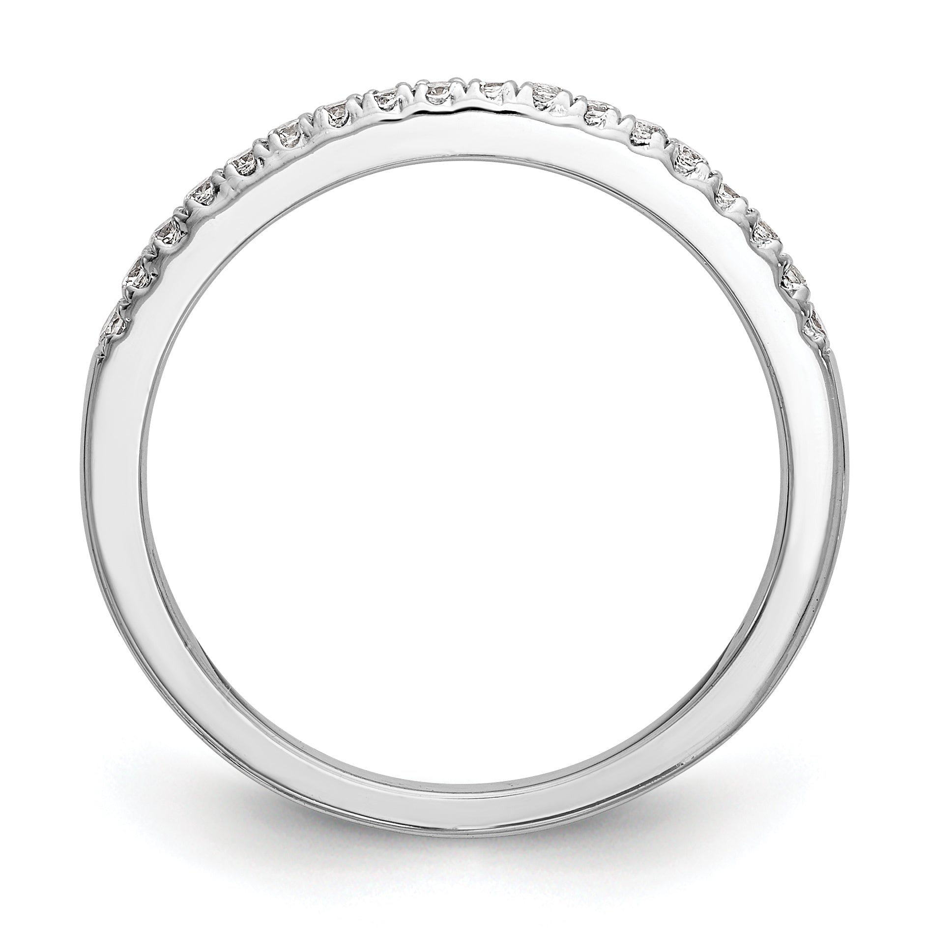 14K Rose Gold Real Diamond Wedding Band