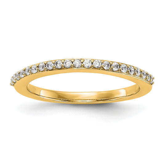 14K Yellow Gold Diamond Wedding Band