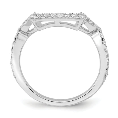 14K White Gold True Origin 3/8 Carat Lab Grown Diamond Vs/Si D E F Wedding Band