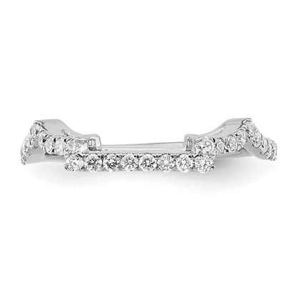 14K White Gold True Origin 3/8 Carat Lab Grown Diamond Vs/Si D E F Wedding Band