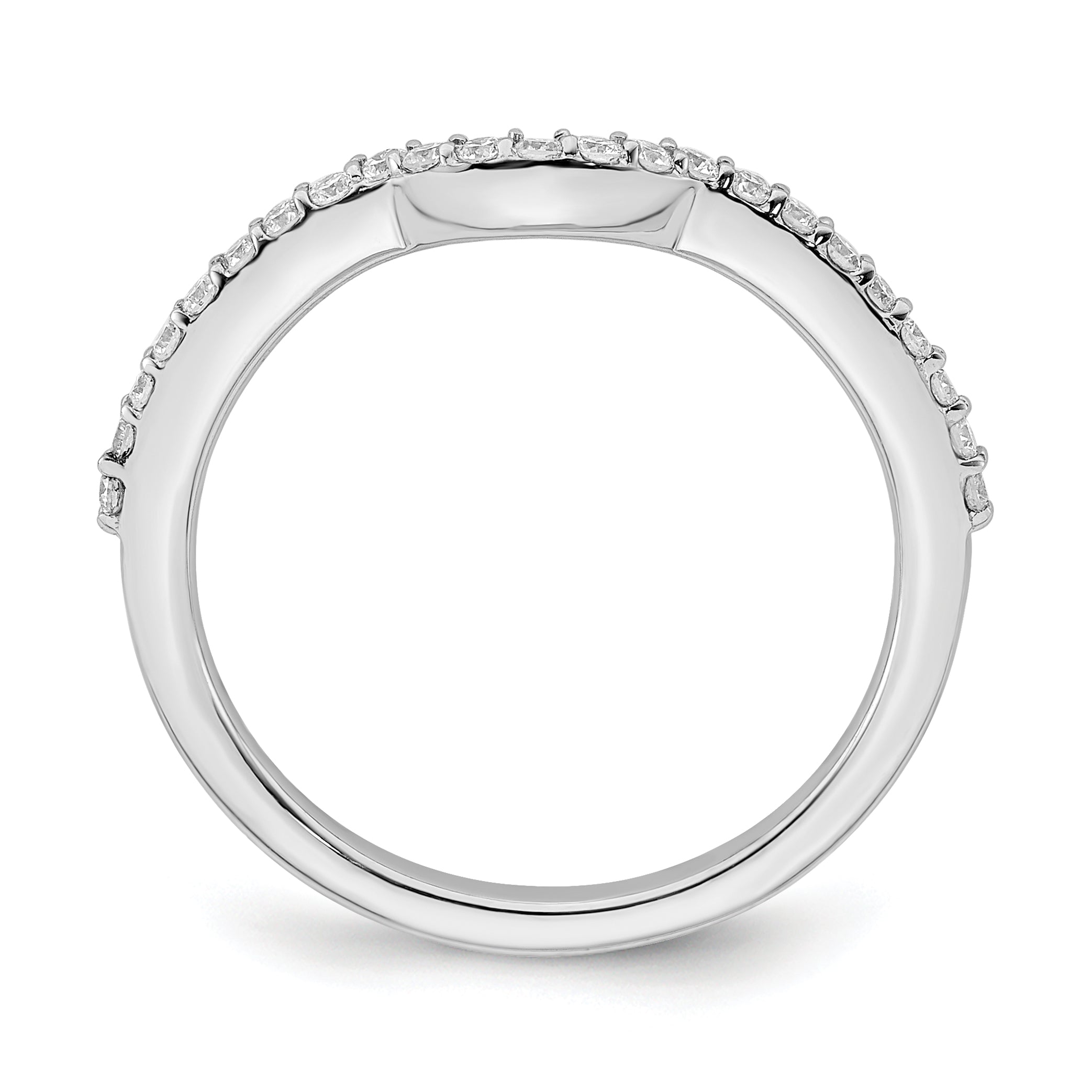 14K White Gold True Origin 1/4 Carat Lab Grown Diamond Vs/Si D E F Wedding Band