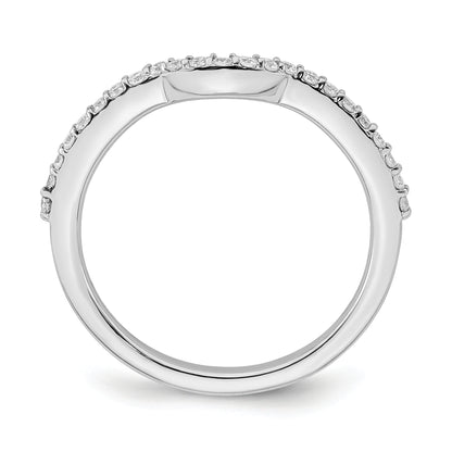 14K White Gold True Origin 1/4 Carat Lab Grown Diamond Vs/Si D E F Wedding Band