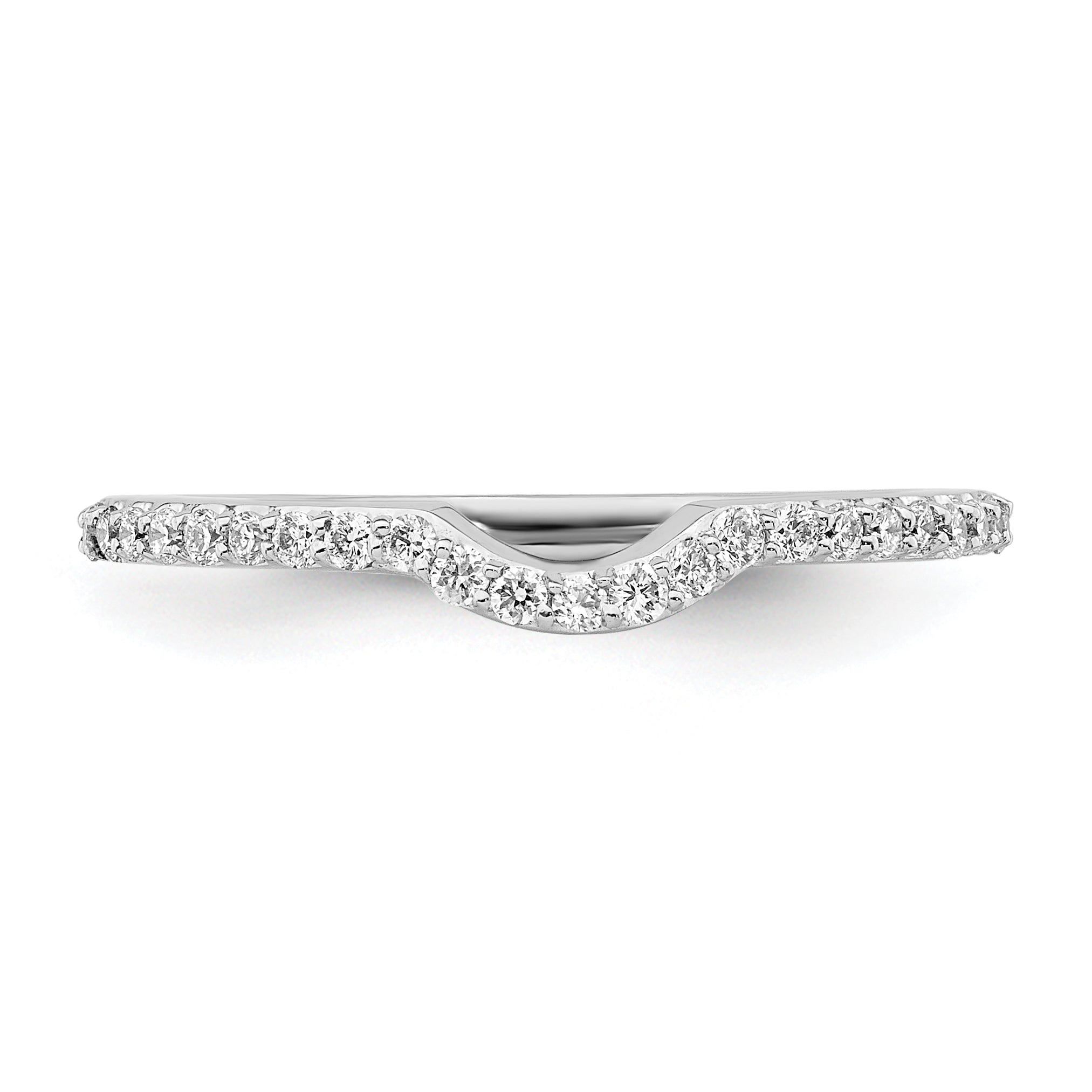 14K White Gold True Origin 1/4 Carat Lab Grown Diamond Vs/Si D E F Wedding Band