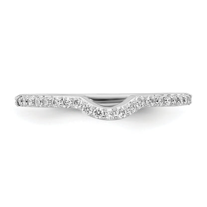 14K White Gold True Origin 1/4 Carat Lab Grown Diamond Vs/Si D E F Wedding Band