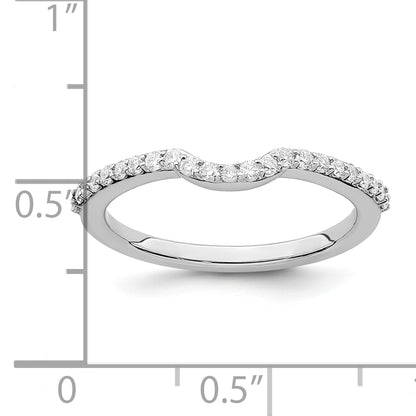 14K White Gold True Origin 1/4 Carat Lab Grown Diamond Vs/Si D E F Wedding Band