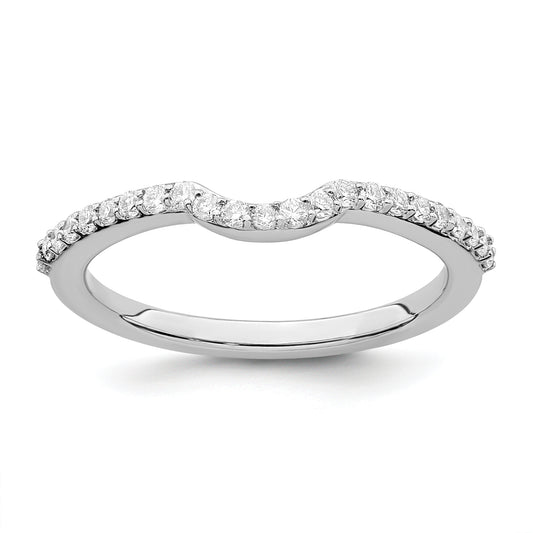 14K White Gold True Origin 1/4 Carat Lab Grown Diamond Vs/Si D E F Wedding Band