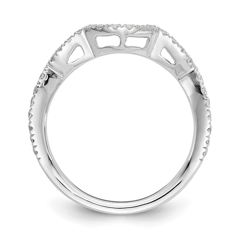 14K White Gold True Origin 1/3 Carat Lab Grown Diamond Vs/Si D E F Wedding Band