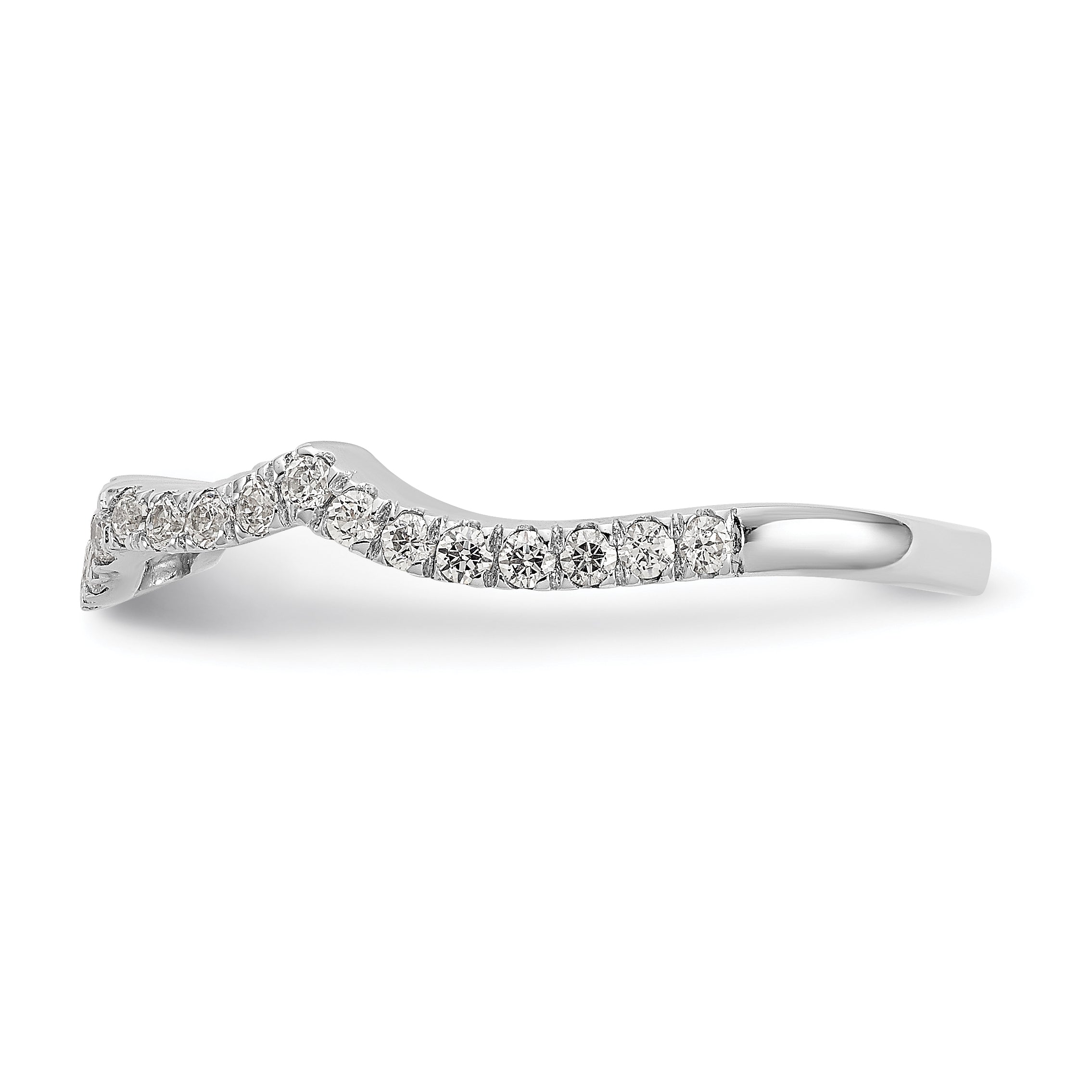 14K White Gold True Origin 1/3 Carat Lab Grown Diamond Vs/Si D E F Wedding Band