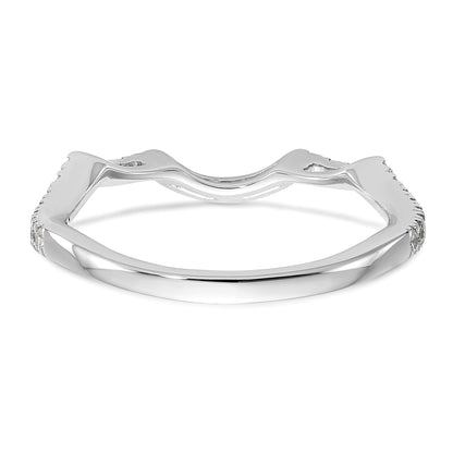 14K White Gold True Origin 1/3 Carat Lab Grown Diamond Vs/Si D E F Wedding Band