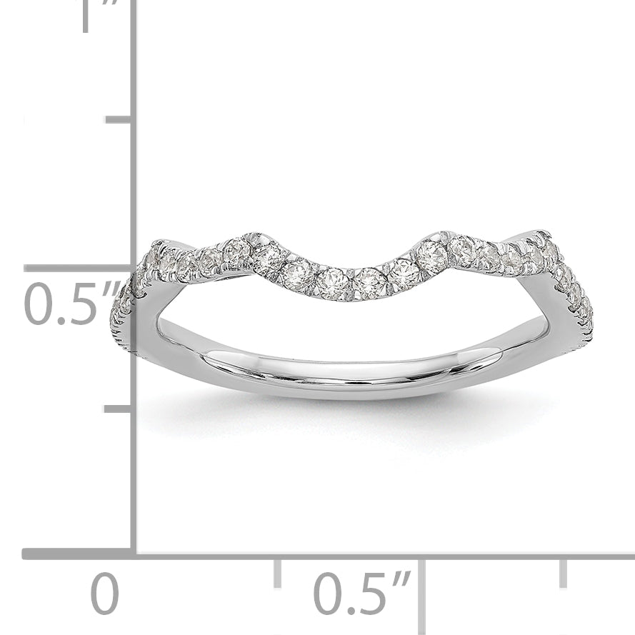 14K White Gold True Origin 1/3 Carat Lab Grown Diamond Vs/Si D E F Wedding Band