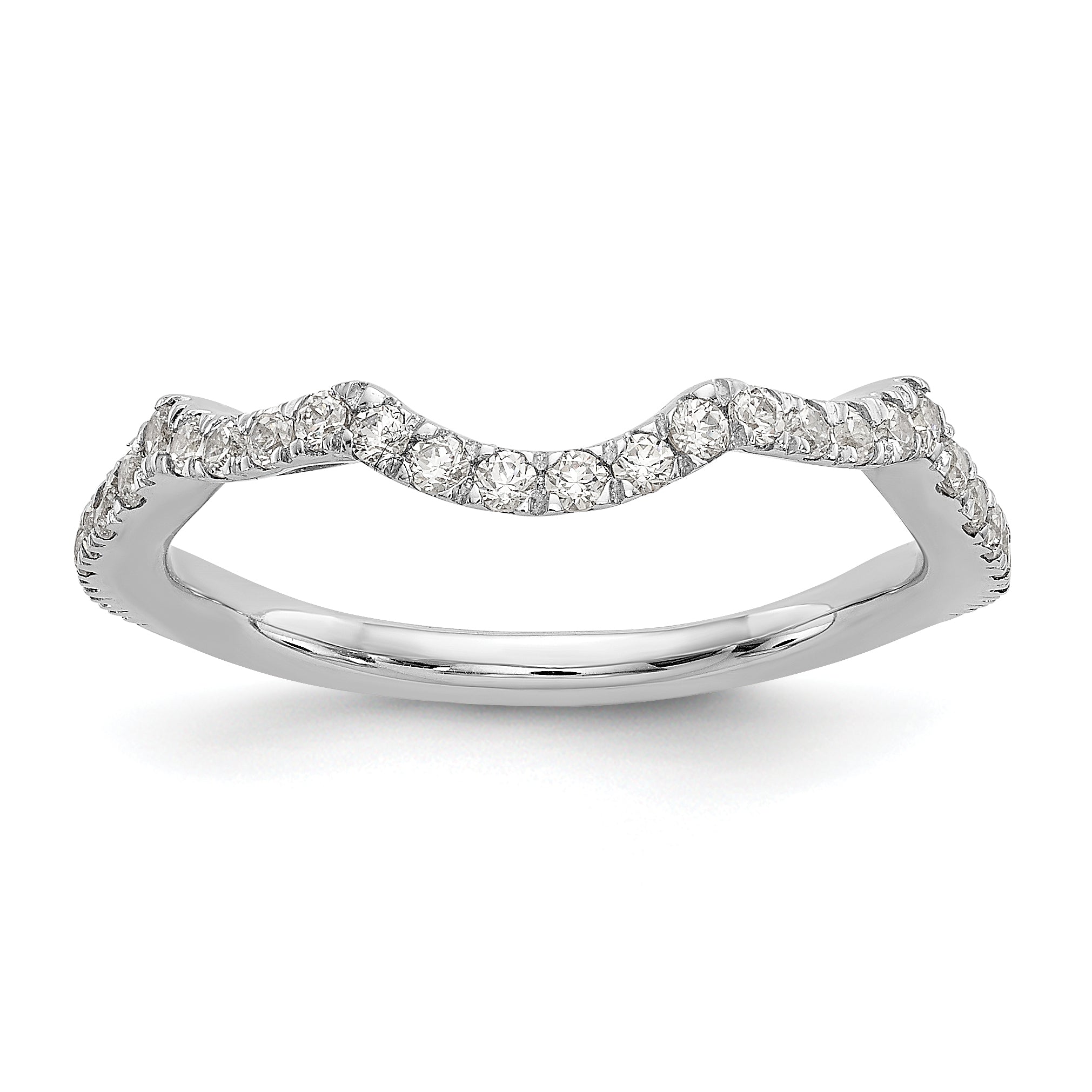 14K White Gold True Origin 1/3 Carat Lab Grown Diamond Vs/Si D E F Wedding Band