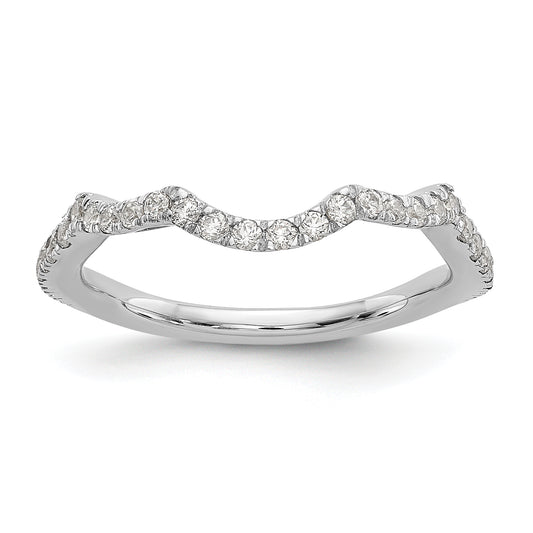 14K White Gold True Origin 1/3 Carat Lab Grown Diamond Vs/Si D E F Wedding Band