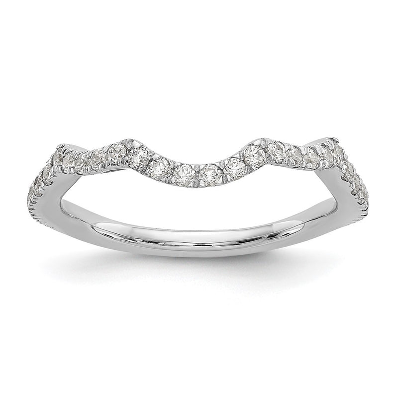 14K White Gold True Origin 1/3 Carat Lab Grown Diamond Vs/Si D E F Wedding Band