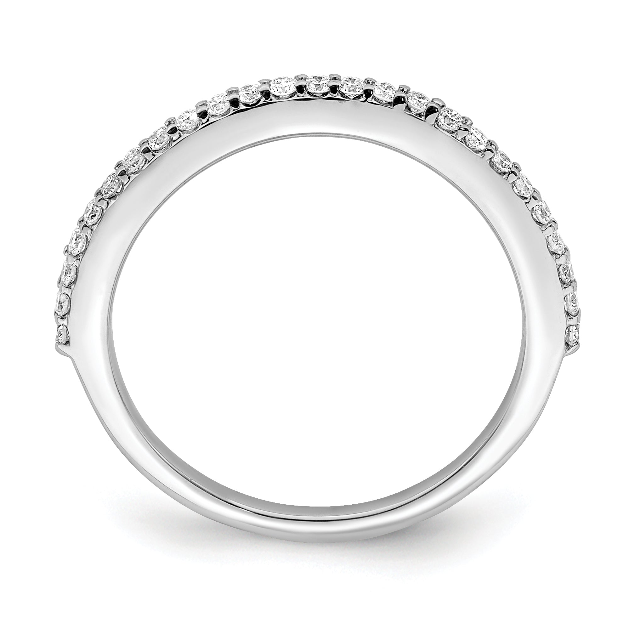 14K White Gold True Origin 1/4 Carat Lab Grown Diamond Vs/Si D E F Wedding Band