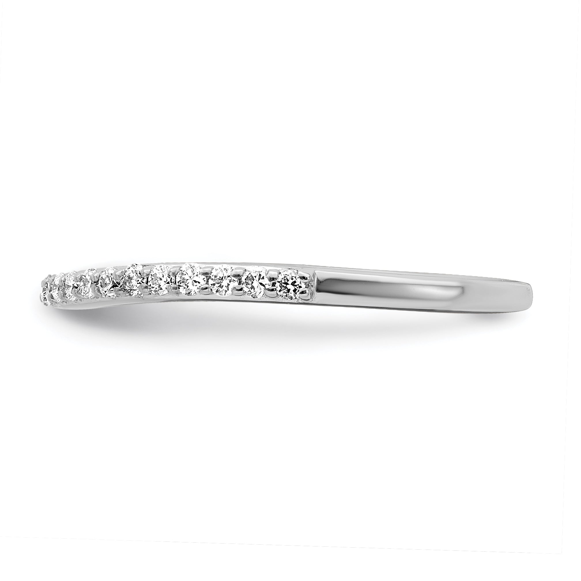 14K White Gold True Origin 1/4 Carat Lab Grown Diamond Vs/Si D E F Wedding Band