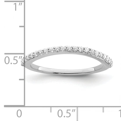 14K White Gold True Origin 1/4 Carat Lab Grown Diamond Vs/Si D E F Wedding Band