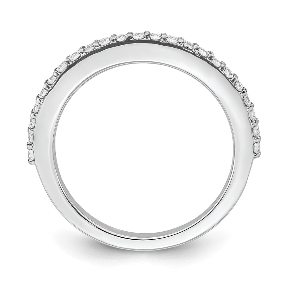 14K White Gold Real Diamond Wedding Band