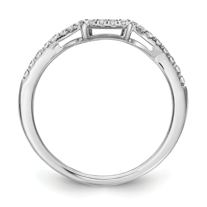 14K White Gold True Origin 1/5 Carat Lab Grown Diamond Vs D E F Wedding Band