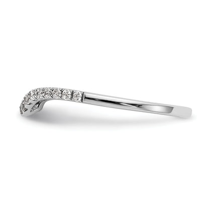 14K White Gold True Origin 1/5 Carat Lab Grown Diamond Vs D E F Wedding Band