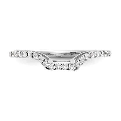 14K White Gold True Origin 1/5 Carat Lab Grown Diamond Vs D E F Wedding Band