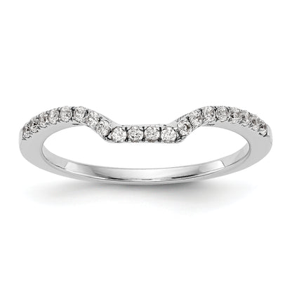 14K White Gold True Origin 1/5 Carat Lab Grown Diamond Vs D E F Wedding Band