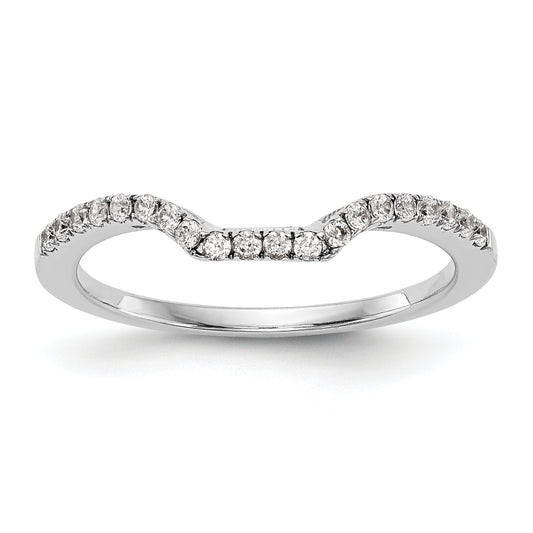 14K White Gold True Origin 1/5 Carat Lab Grown Diamond Vs D E F Wedding Band