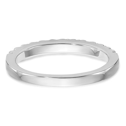 14k White Gold Real Diamond Wedding Band
