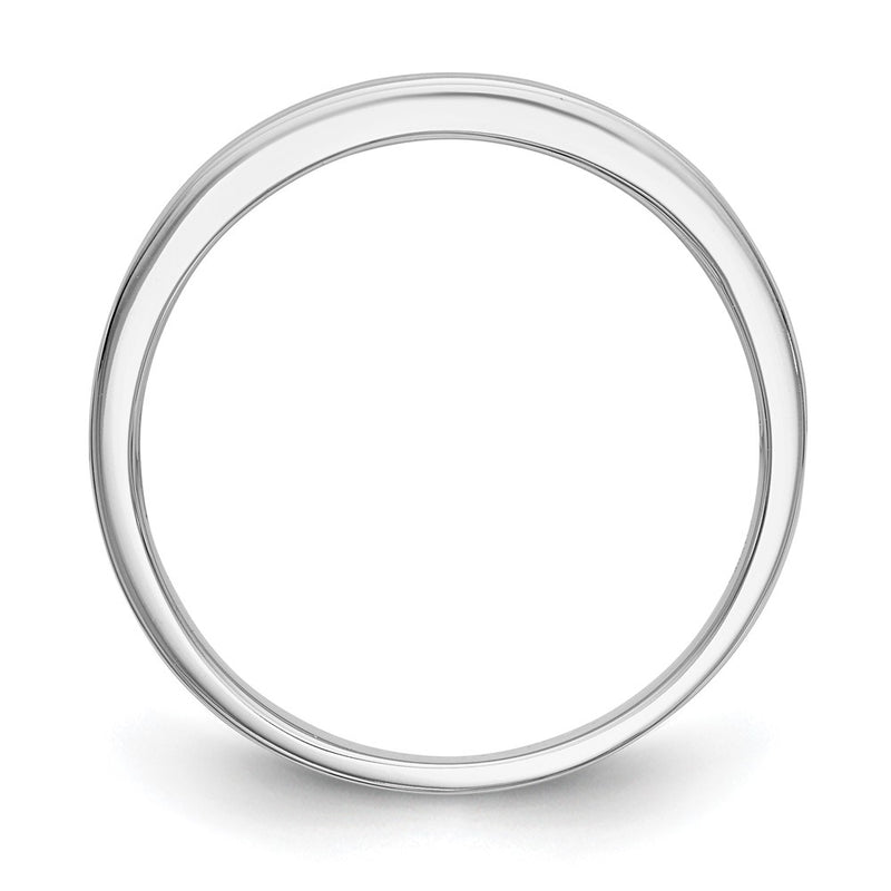 10K White Gold Diamond Wedding Band
