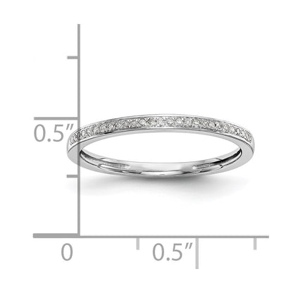 14K White Gold Lab Grown VS/SI+ G+ Diamond Set of 2 Wedding Band Rings