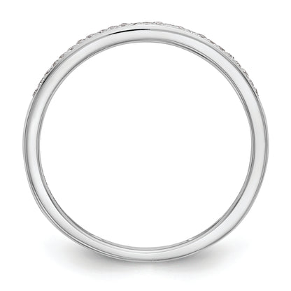 10K Set of 2 White Gold Real Diamond Wedding Band