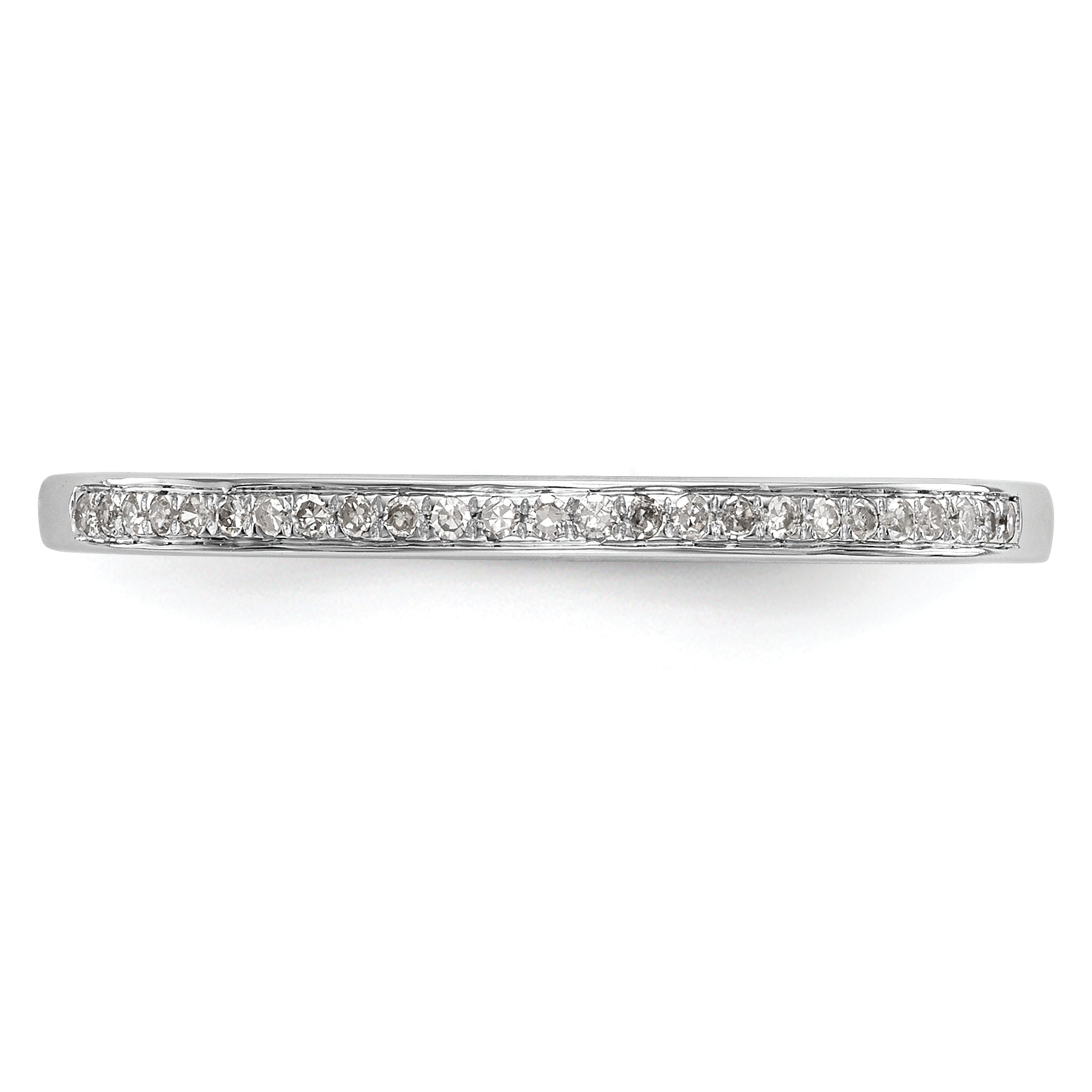 10K Set of 2 White Gold Real Diamond Wedding Band
