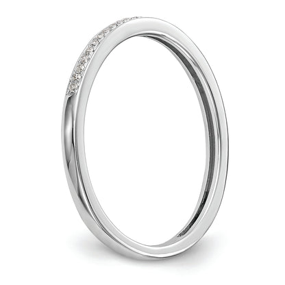 10K Set of 2 White Gold Real Diamond Wedding Band