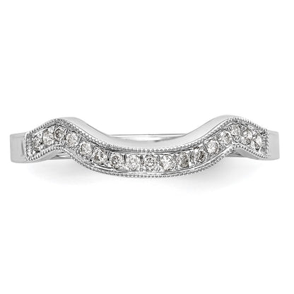 14k White Gold 1/10 Ct. Lab Grown Diamond VS/SI+ G+ Complete Wedding Band