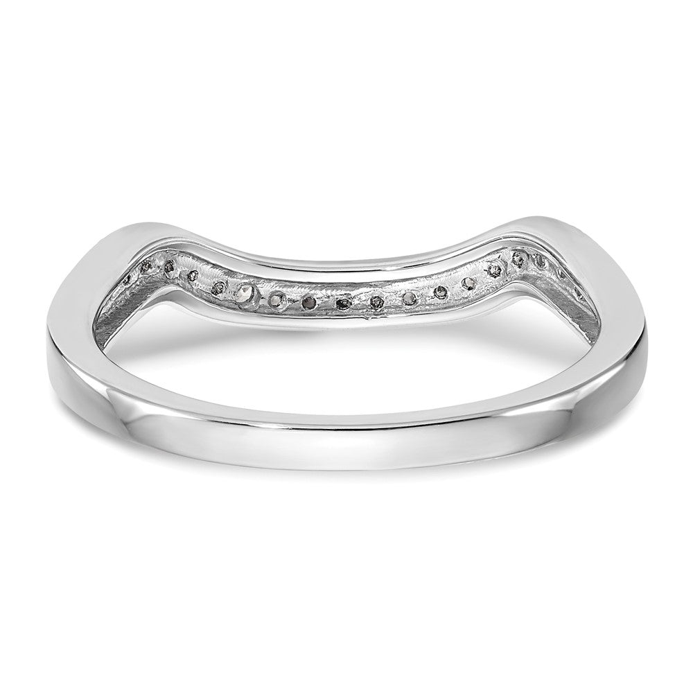 14k White Gold Diamond Wedding Band