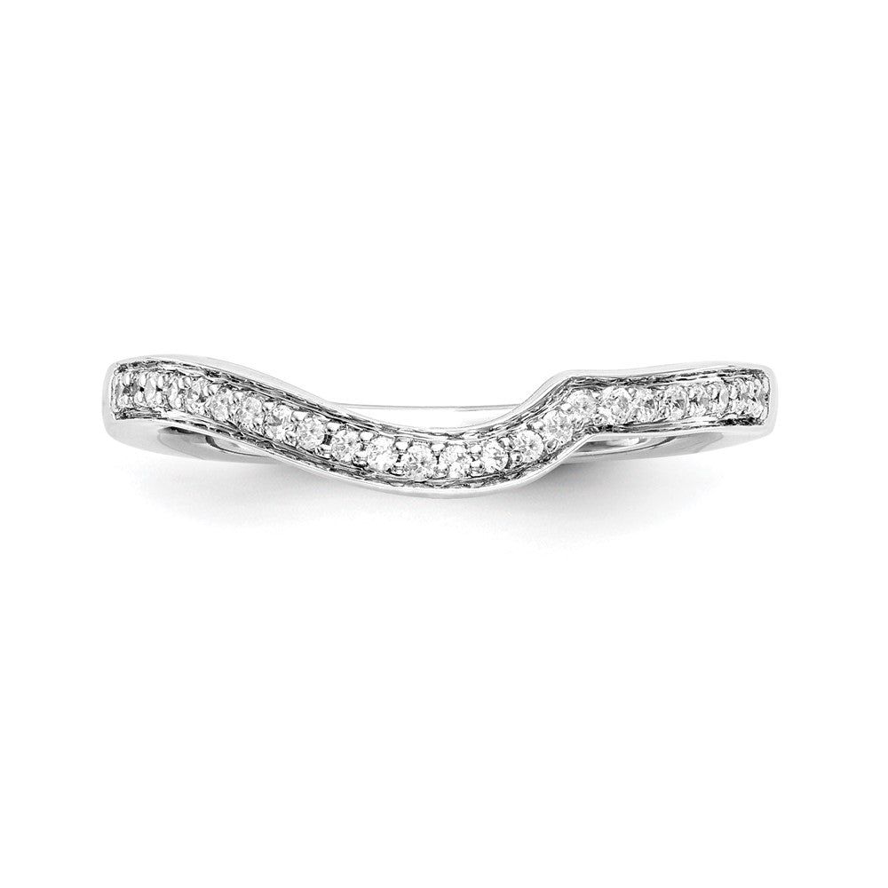 14k White Gold Two-Tone Rose and 1/8 Ct. Lab Grown Diamond VS/SI Complete Wedding Band