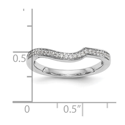 14k White Gold Two-Tone Rose and 1/8 Ct. Lab Grown Diamond VS/SI Complete Wedding Band