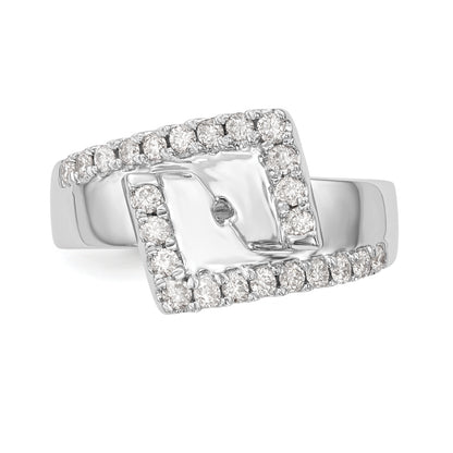 14k White Gold 1/2 Ct. Lab Grown Diamond VS/SI+ G+ Pet Set Engagement Ring