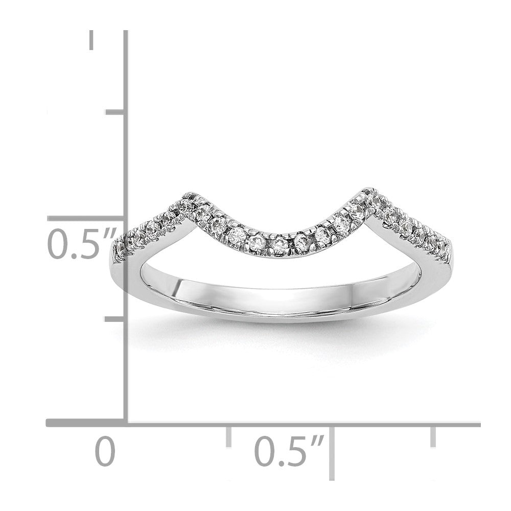 14K White Gold Lab Grown Diamond VS/SI FGH Wedding Band Ring