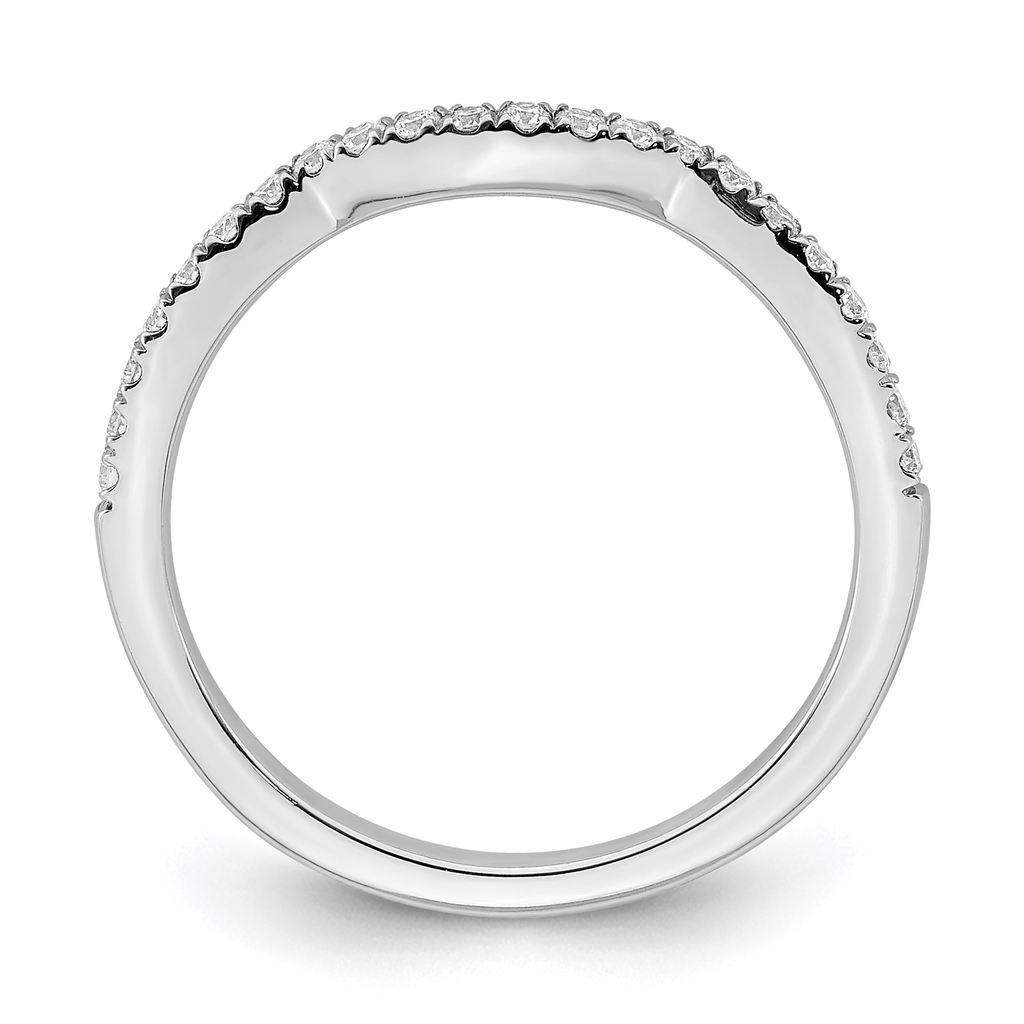 14K White Gold True Origin 1/5 Carat Lab Grown Diamond Vs/Si D E F Wedding Band