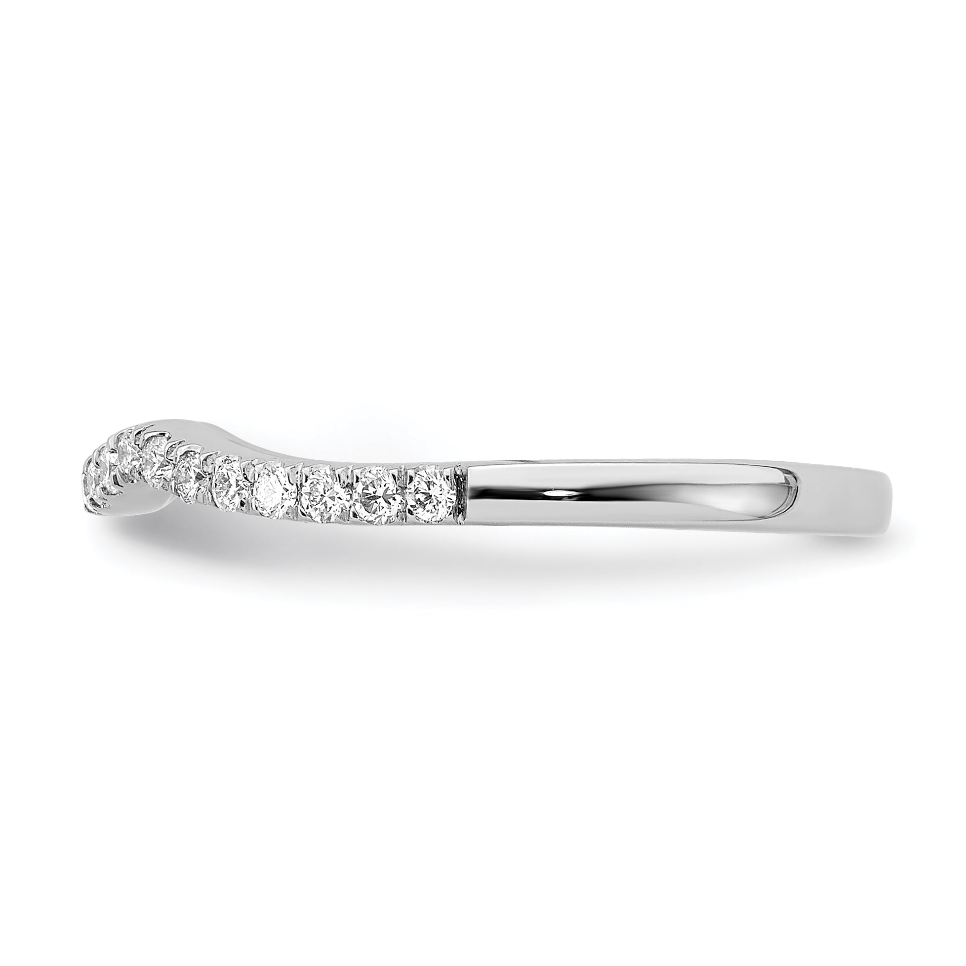 14K White Gold True Origin 1/5 Carat Lab Grown Diamond Vs/Si D E F Wedding Band
