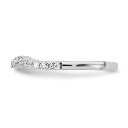14K White Gold True Origin 1/5 Carat Lab Grown Diamond Vs/Si D E F Wedding Band