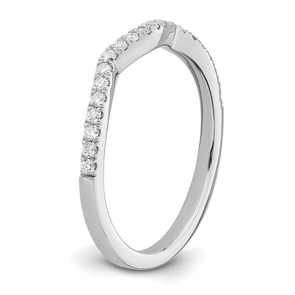 14K White Gold True Origin 1/5 Carat Lab Grown Diamond Vs/Si D E F Wedding Band