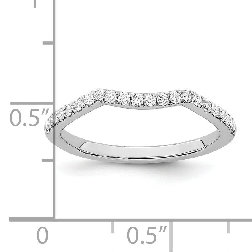 14K White Gold True Origin 1/5 Carat Lab Grown Diamond Vs/Si D E F Wedding Band