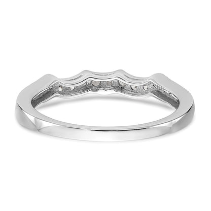 14K White Gold True Origin 1/4 Carat Lab Grown Diamond Vs D E F Wedding Band