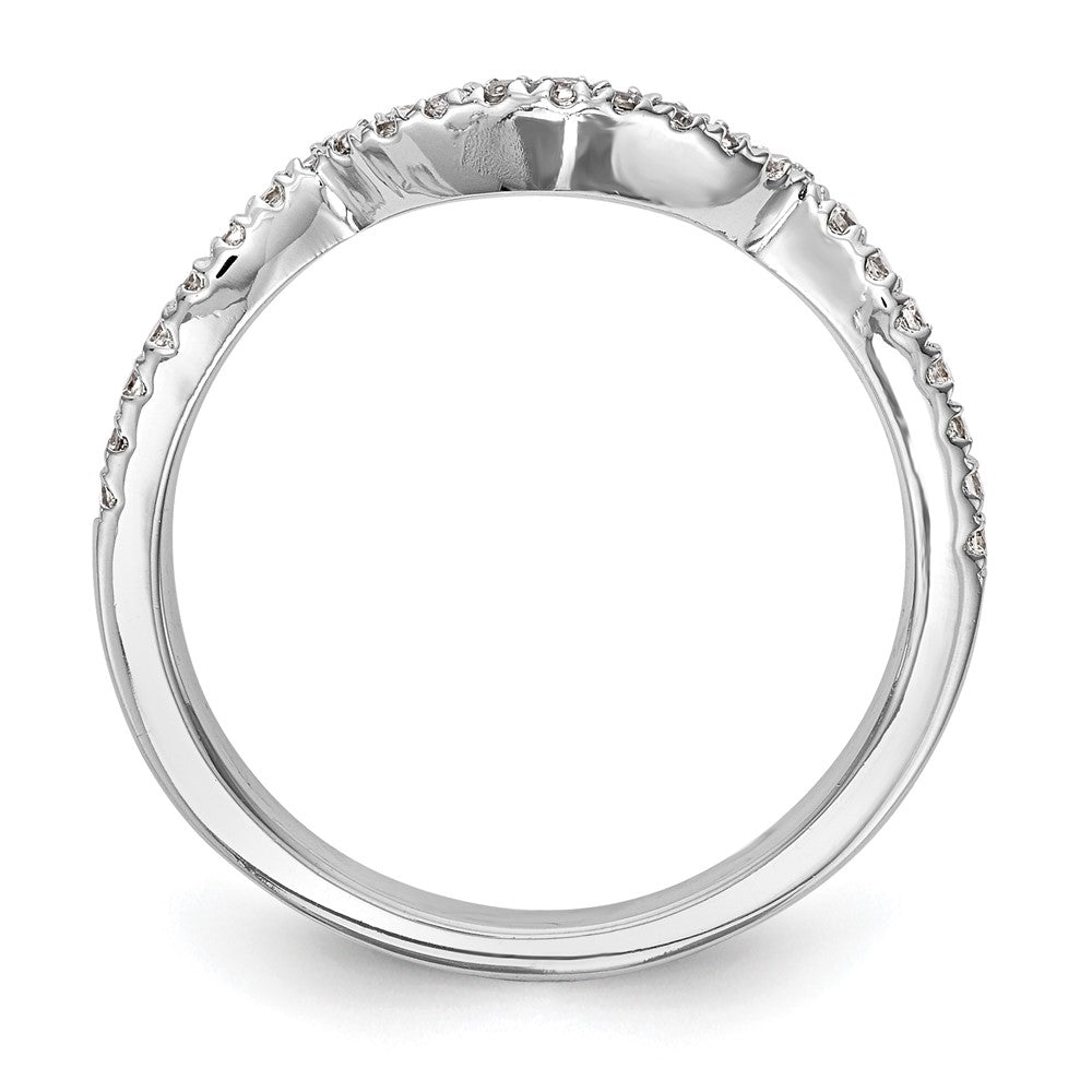14k White Gold 1/4 Ct. Lab Grown Diamond VS/SI+ G+ Wedding Band Ring