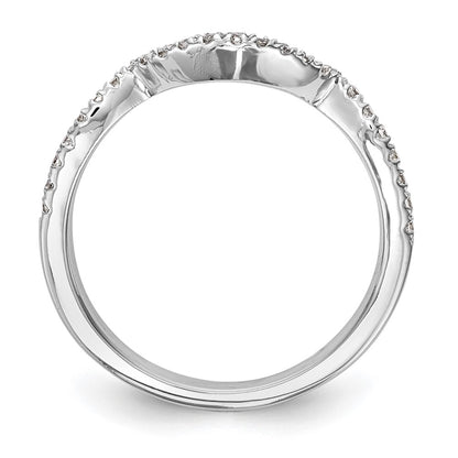 14k White Gold 1/4 Ct. Lab Grown Diamond VS/SI+ G+ Wedding Band Ring