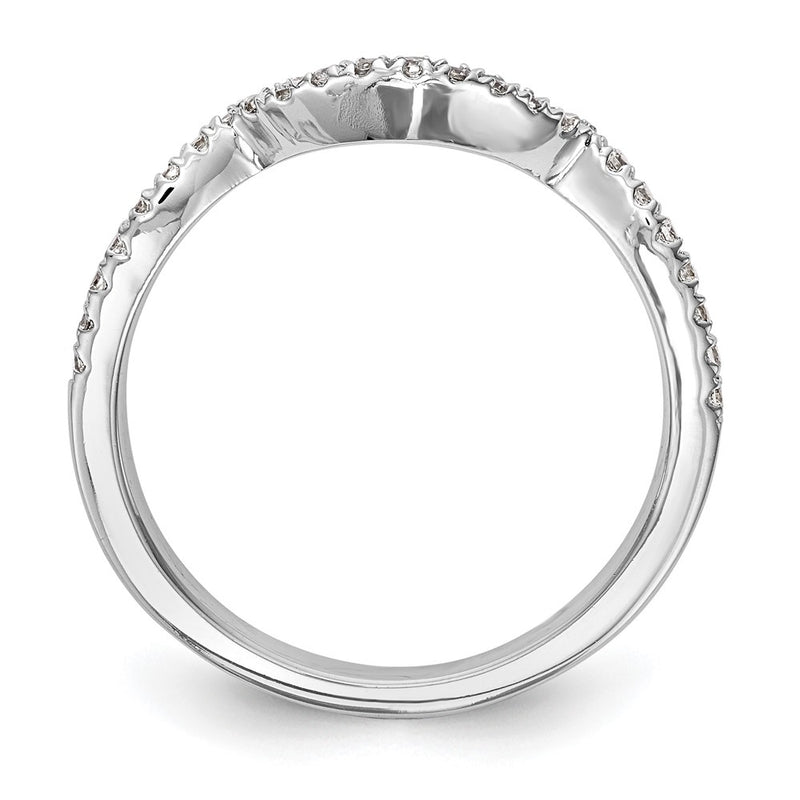 14k White Gold 1/4 Ct. Lab Grown Diamond VS/SI+ G+ Wedding Band Ring