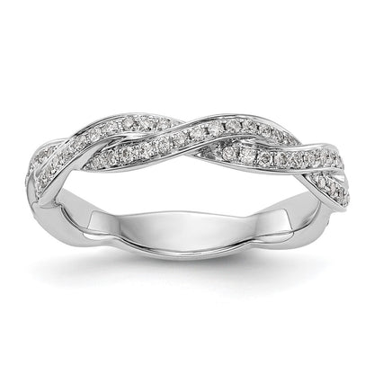 14K White Gold Wedding Band Ring
