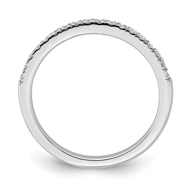 14K White Gold True Origin 1/5 Carat Lab Grown Diamond Vs D E F Wedding Band